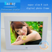 4:3 resolution 800x600 slim 8 inch photo frame LCD